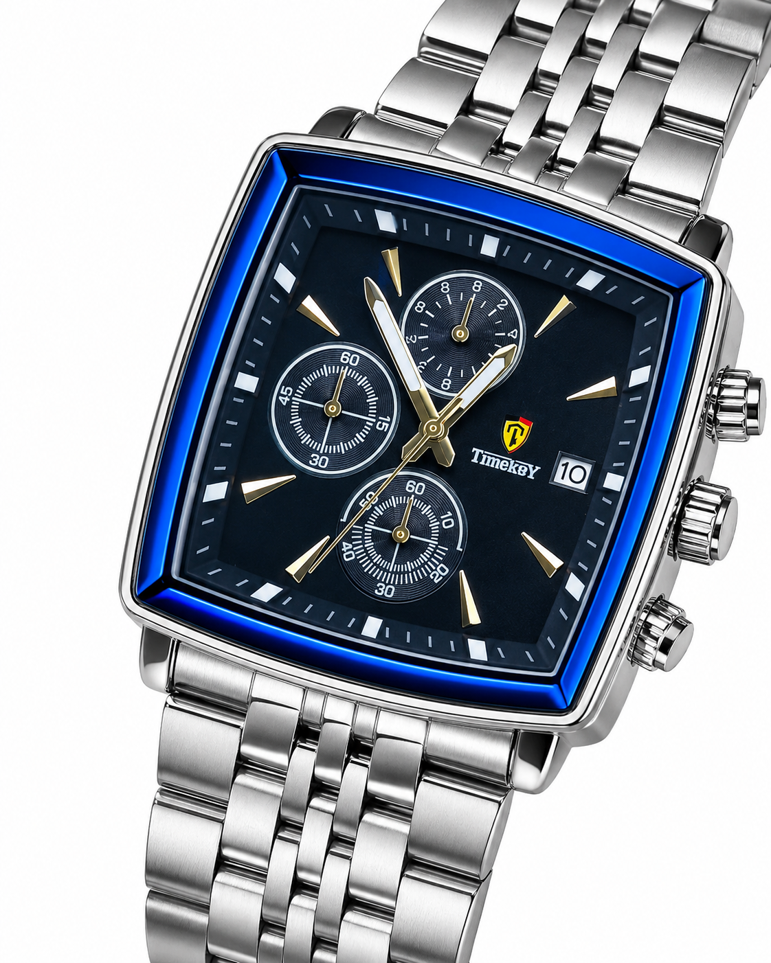 Timekey Square Chain Chronograph Watch