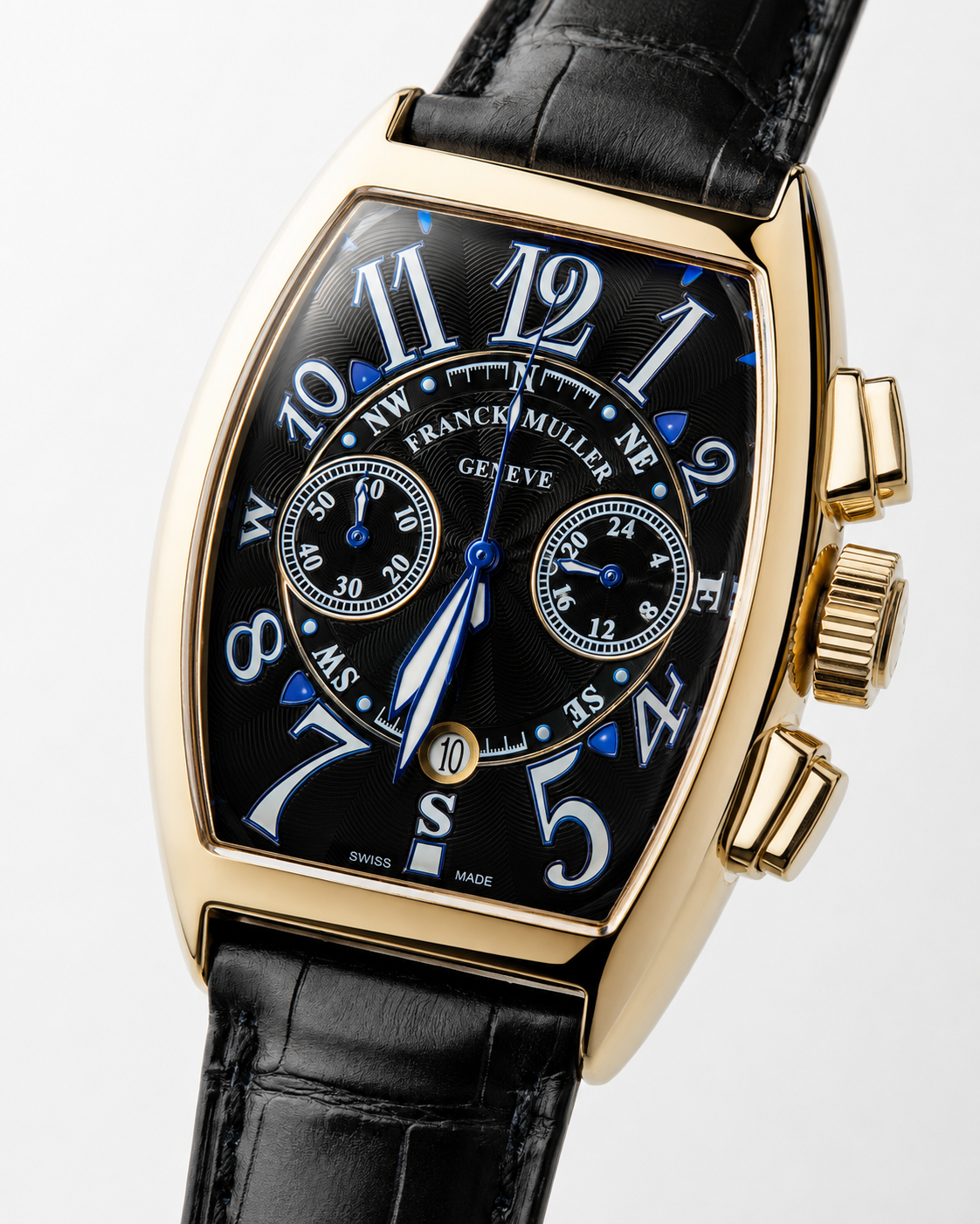 Frank Muller Black Copper Chronograph Dial Watch