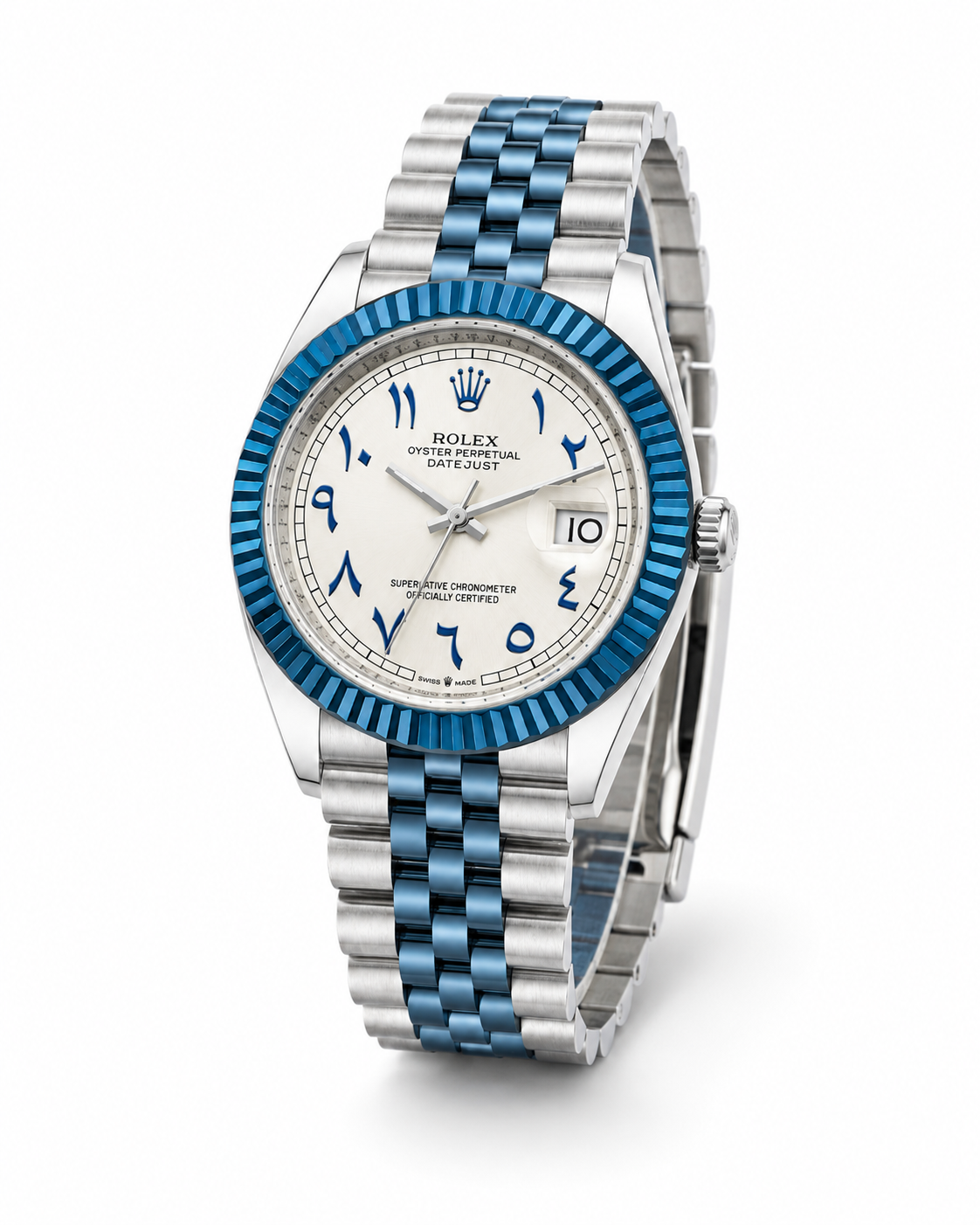Silver Tungsten Date Just Watch