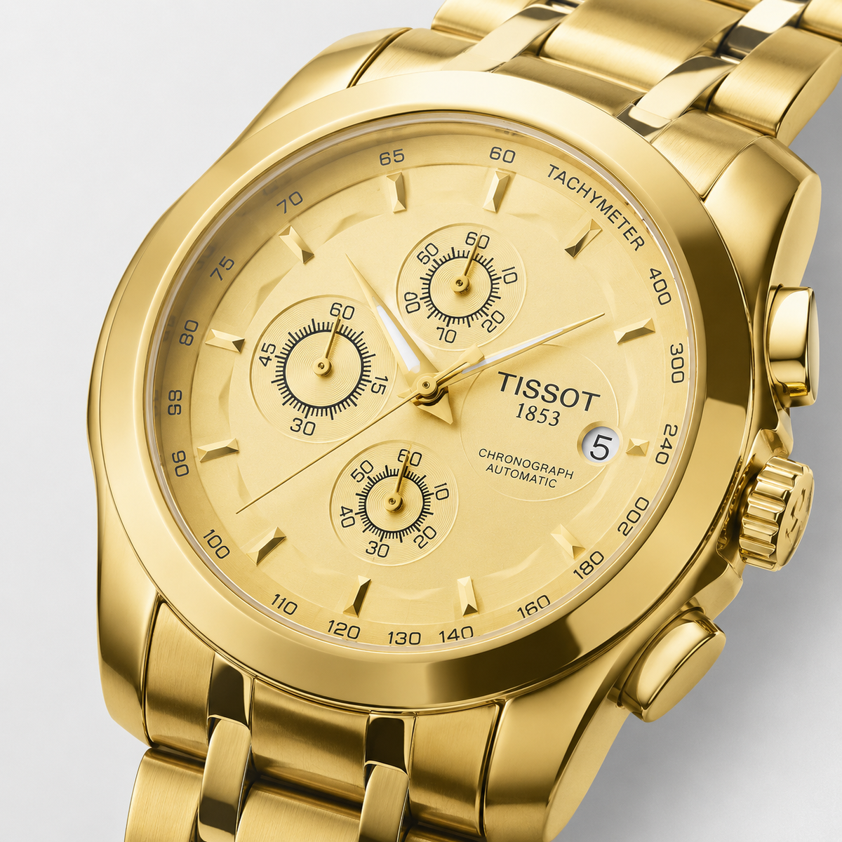 All Gold 1853 Chain Strap Chronograph Watch