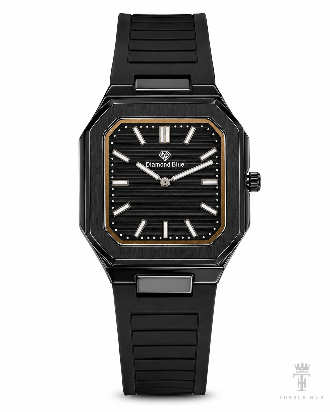 All Black Old Money Magnet Strap Watch