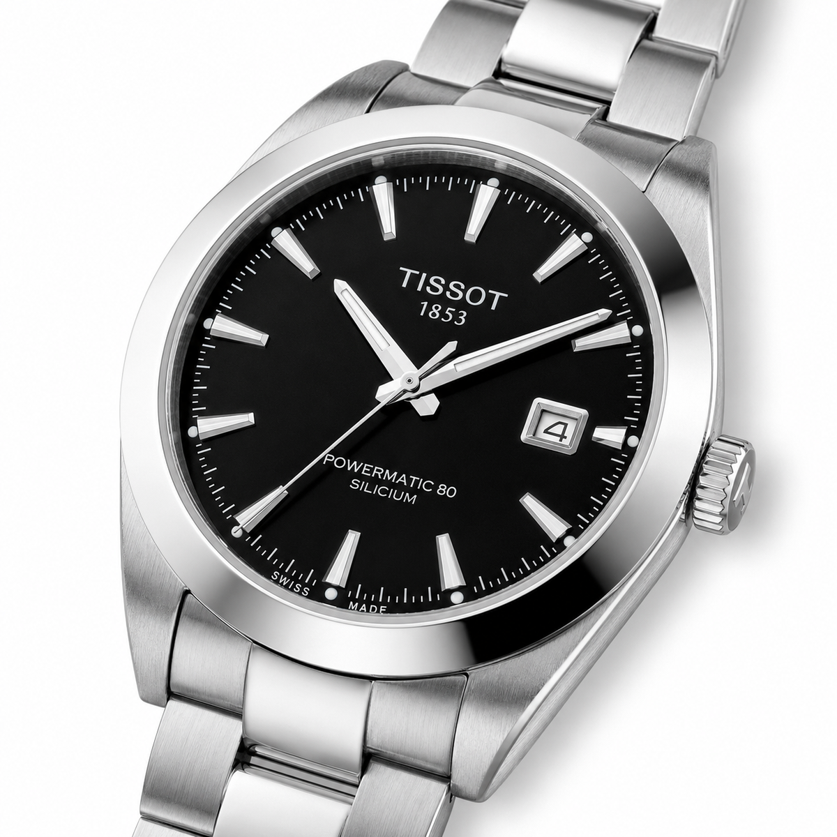 Silicium Silver Black Powermatic Tissot Watch