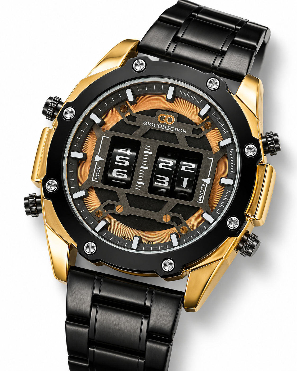 Black Copper Counter Spinning Watch