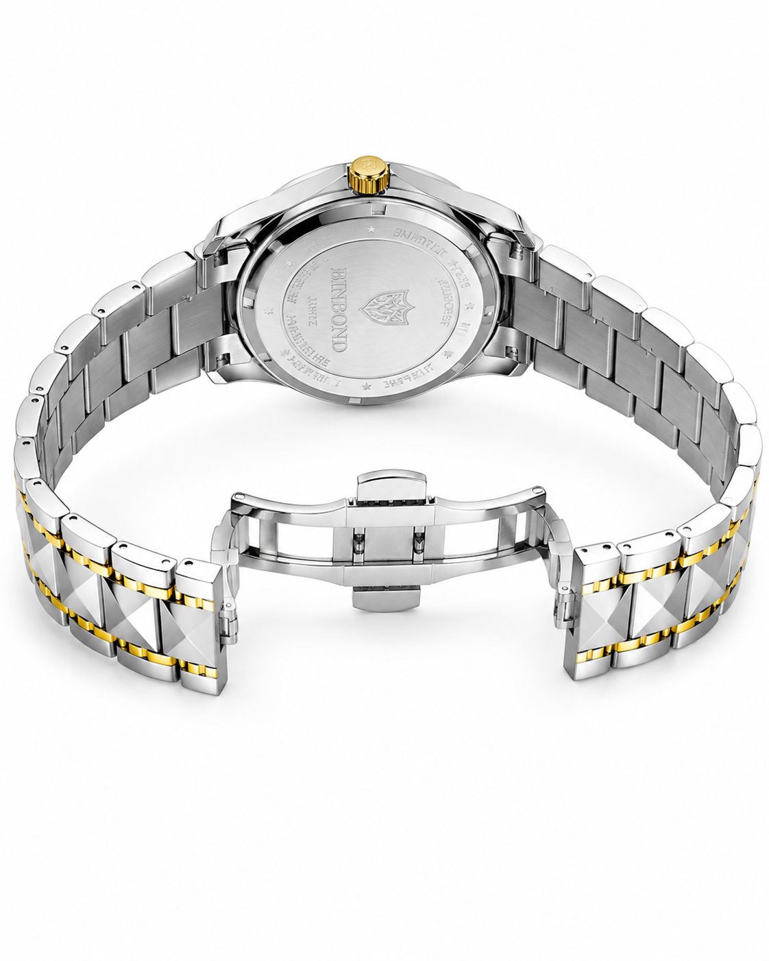 Forest Green Binbond Diamond Dial Watch