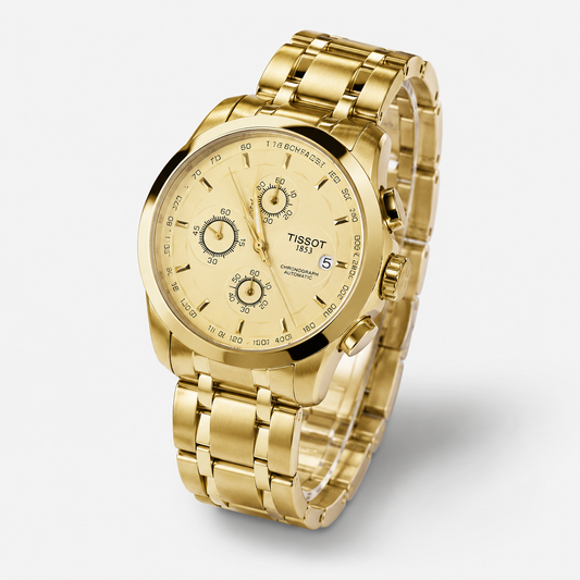 All Gold 1853 Chain Strap Chronograph Watch