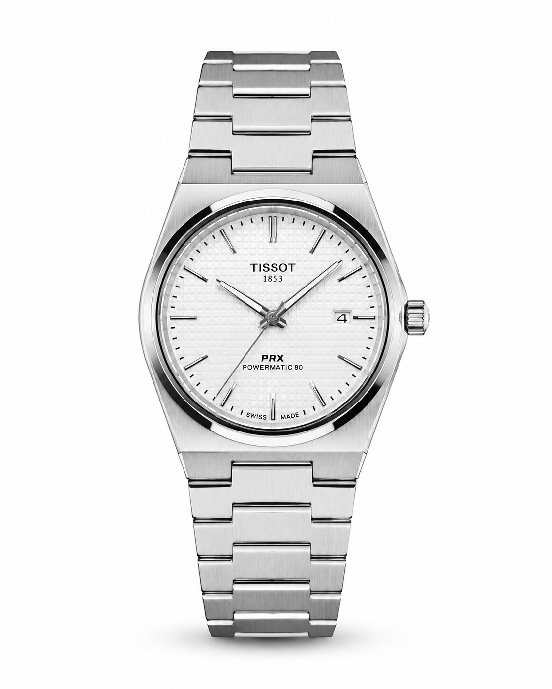 Tissot PRX Silver White Dial Quartz Watch