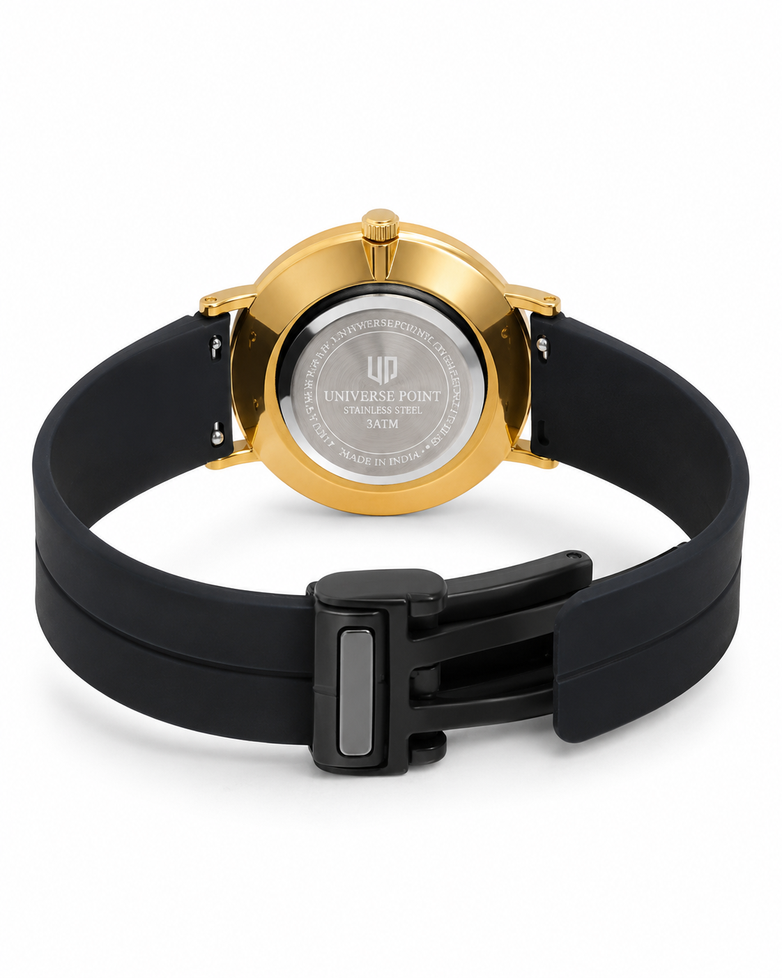 Black Gold White Slim Balloon Universe Point Watch