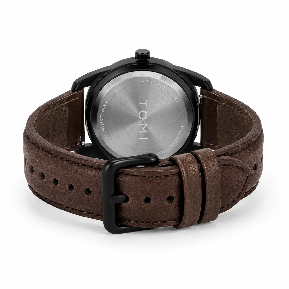 Tomi Brown Black Jaguar Dial Watch