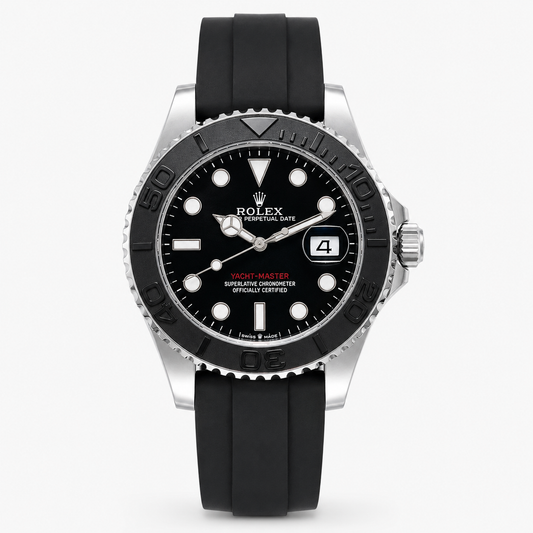 Black Silver Yatchmaster Oyster Watch