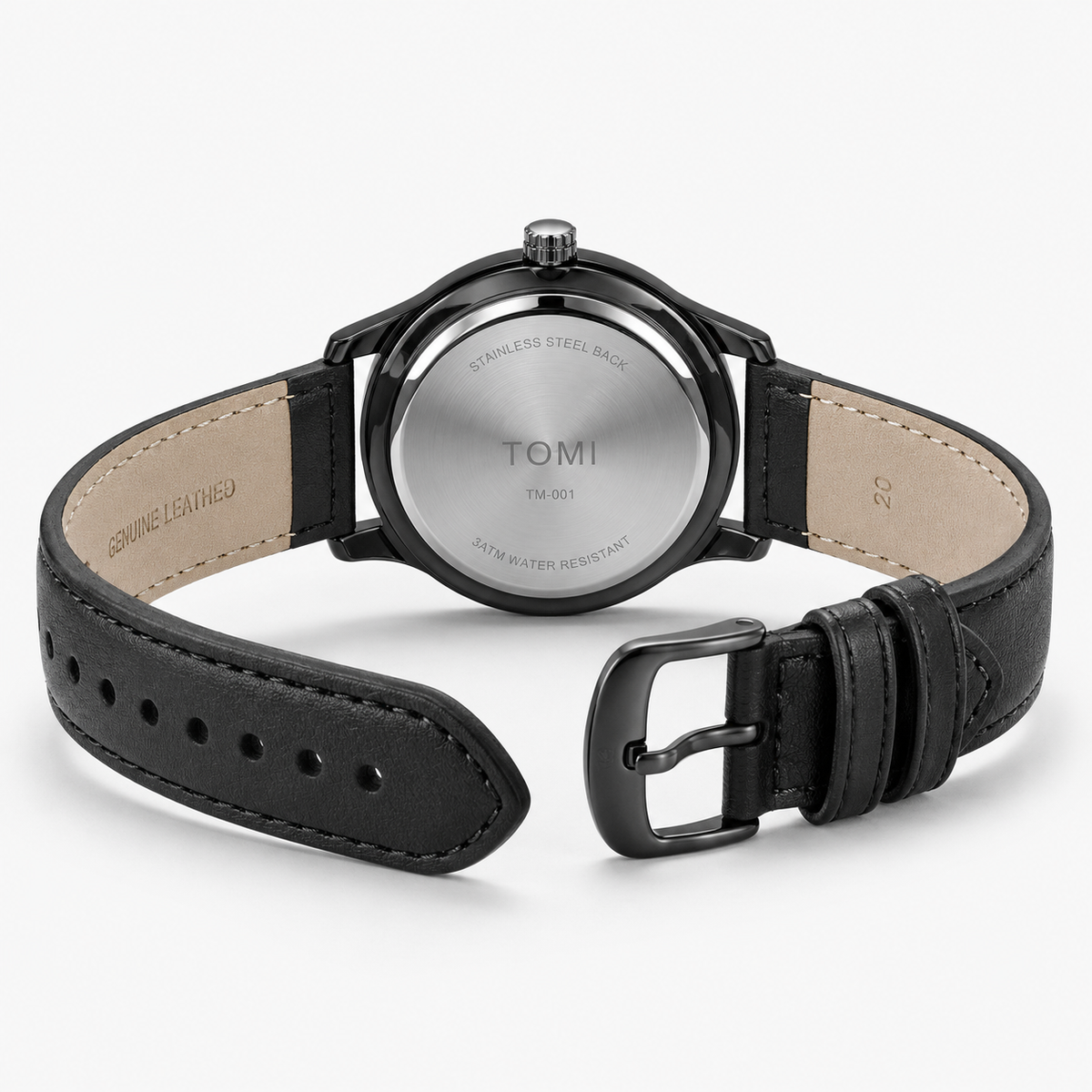 Tomi All Black Royal Dial Watch