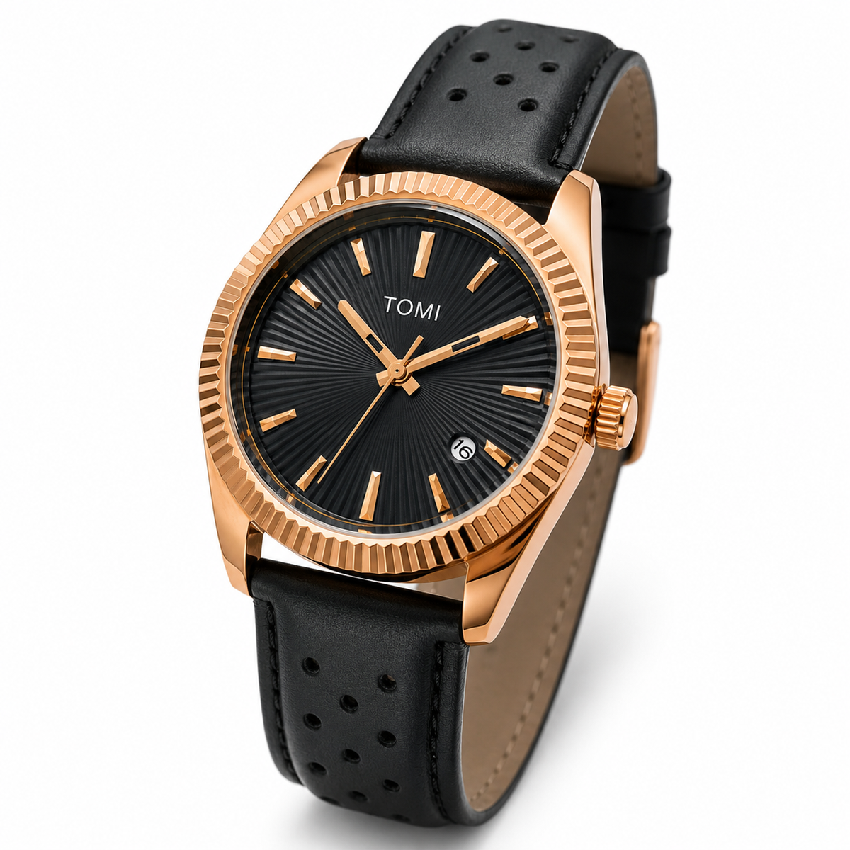 Tomi Jaguar Gold Dial Watch