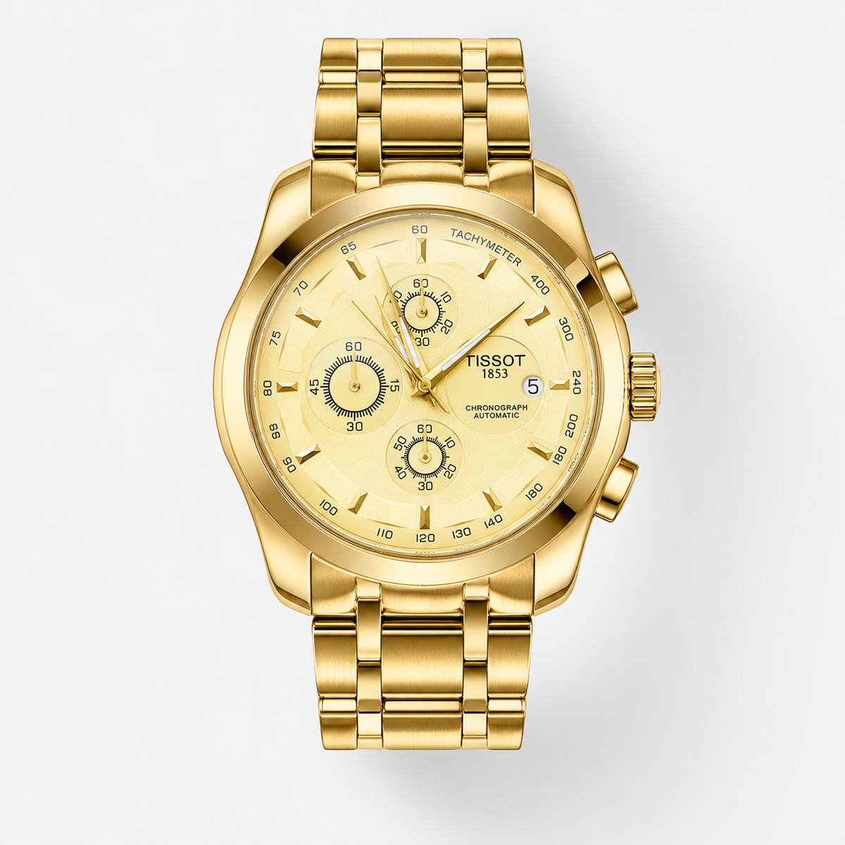 All Gold 1853 Chain Strap Chronograph Watch
