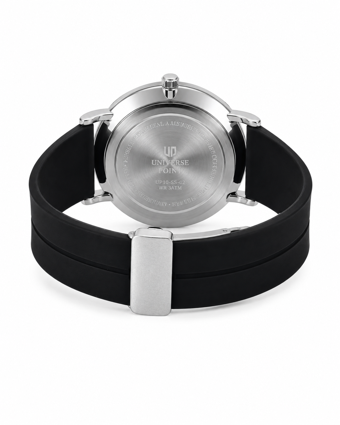 Black Silver Slim Balloon Universe Point Watch