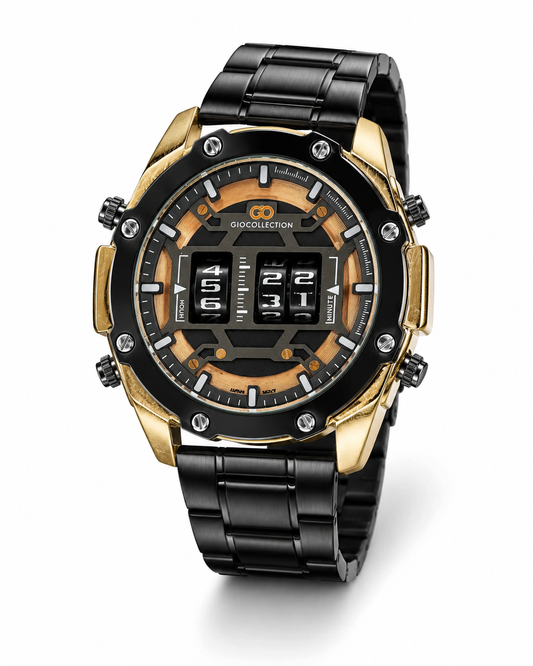 Black Copper Counter Spinning Watch