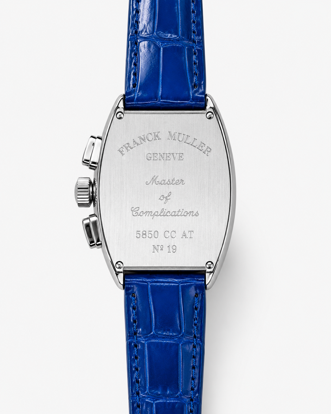 Frank Muller Blue Silver Chronograph Dial Watch