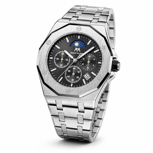 Royal Oak Silver Grey Chronograph Waterproof Watch