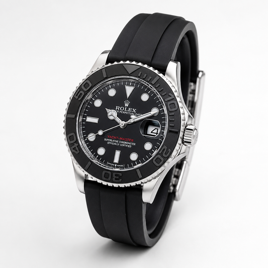 Black Silver Yatchmaster Oyster Watch