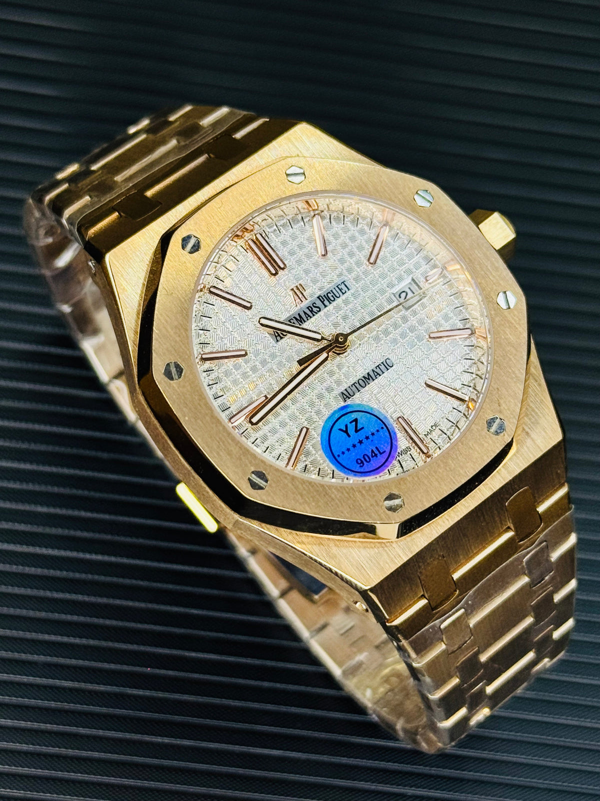 AP Super Clone Rose White Waffle Royal Oak Watch