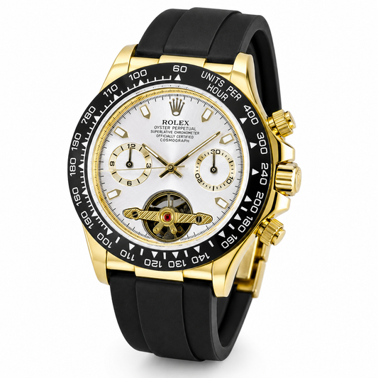 Skeleton Daytona Gold White Watch