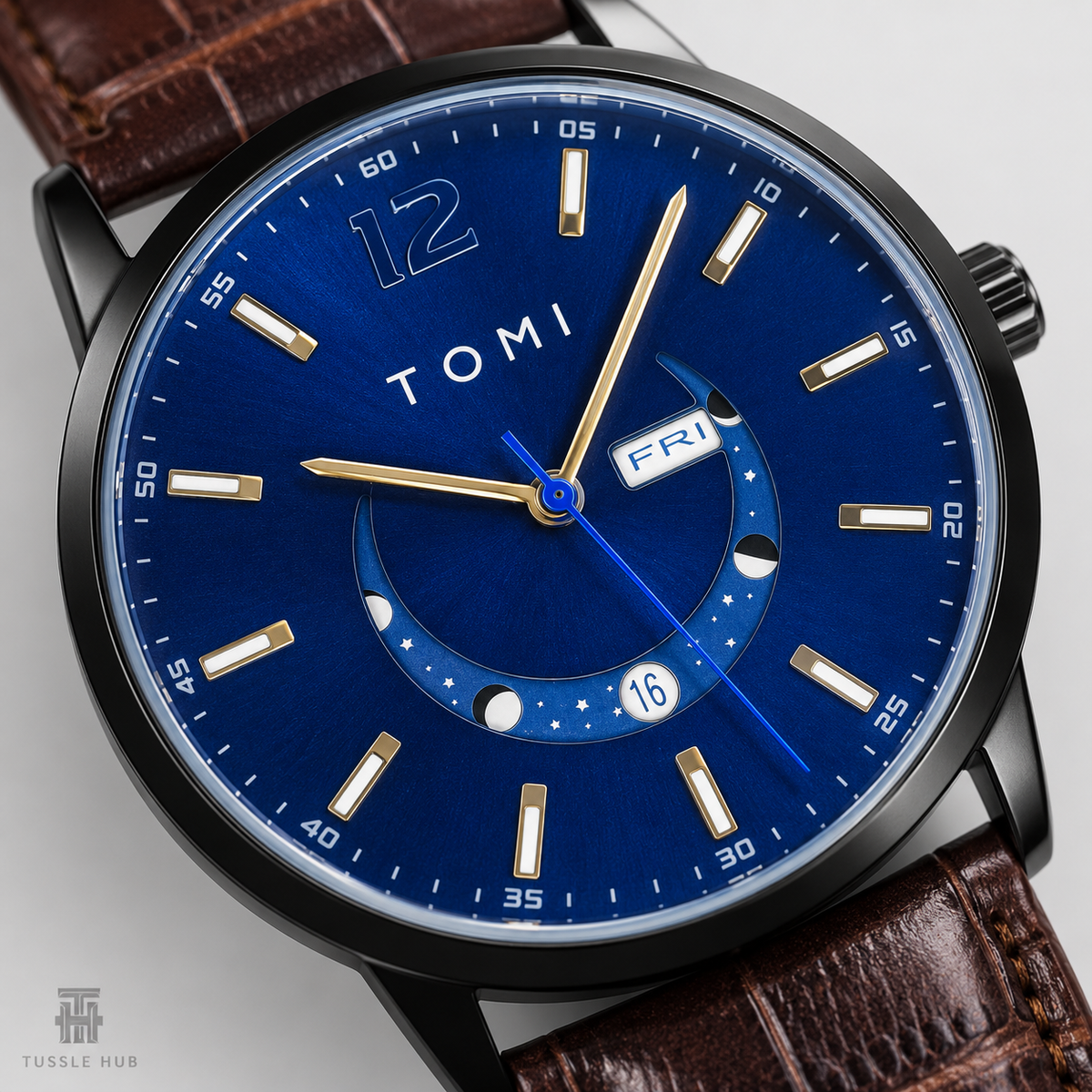 Brown Sapphire Tomi Crescent Watch