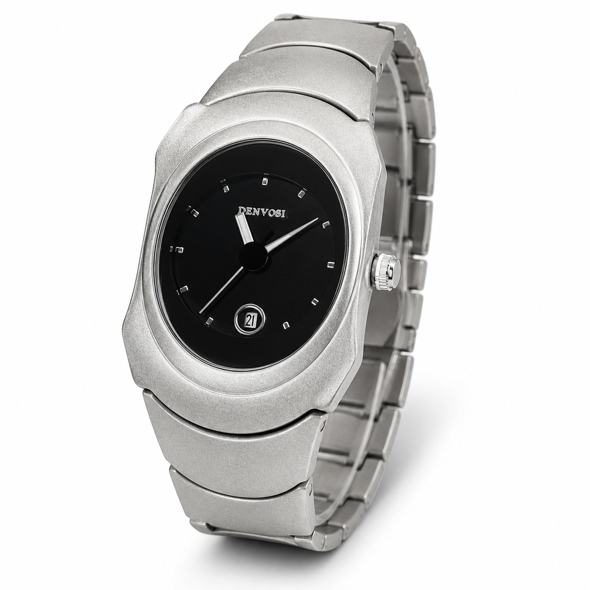 Silver Black Matrix Watch