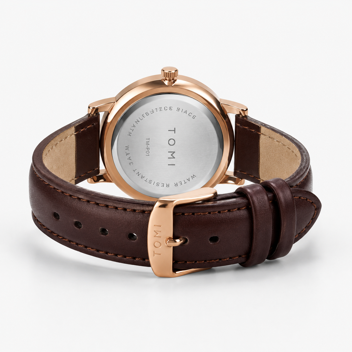 Tomi Brown Gold Galaxy Dial Watch