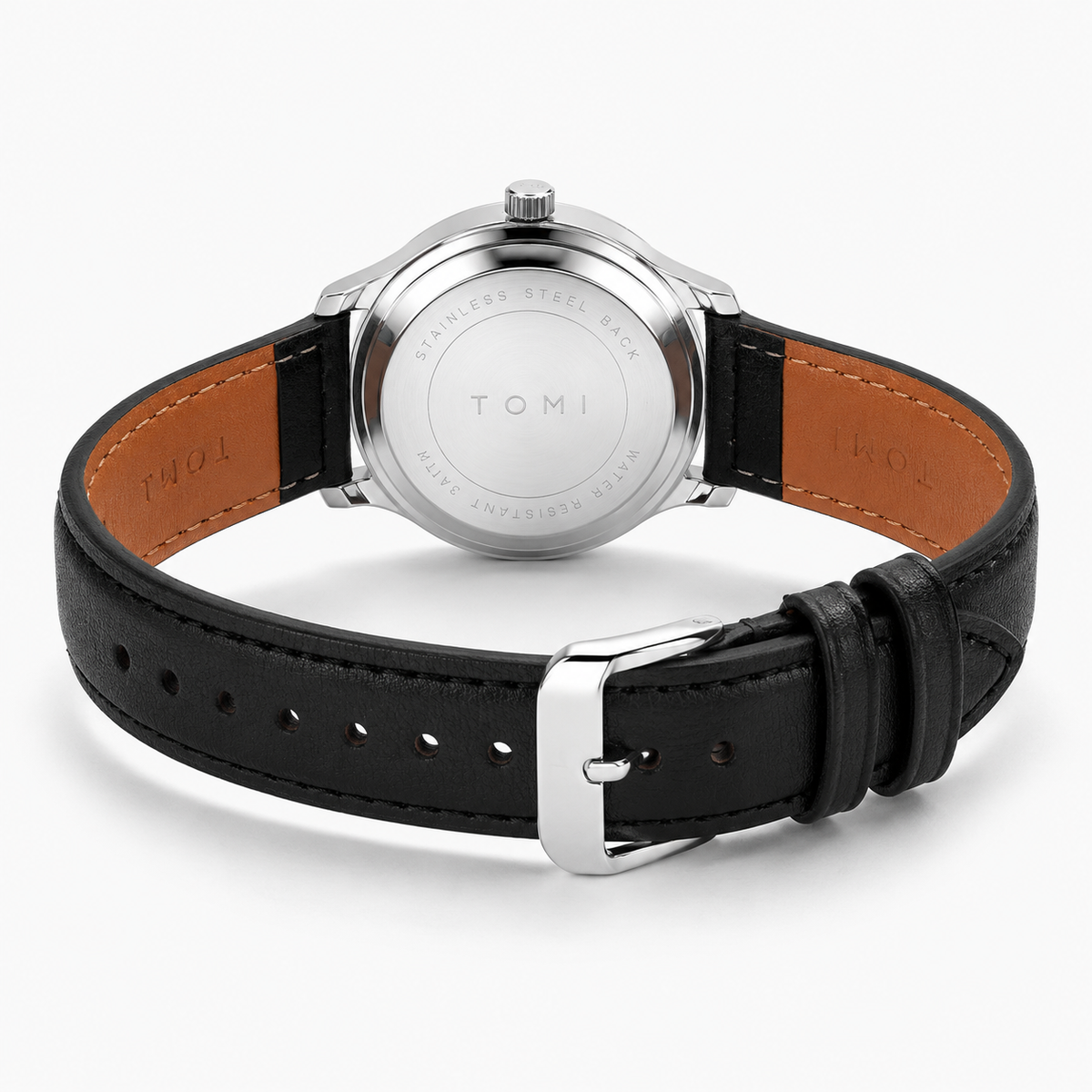 Tomi Black Silver Royal Dial Watch