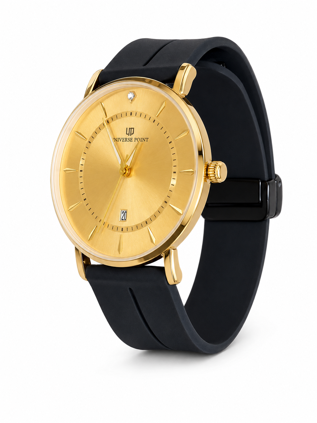 Black All Gold Slim Balloon Universe Point Watch