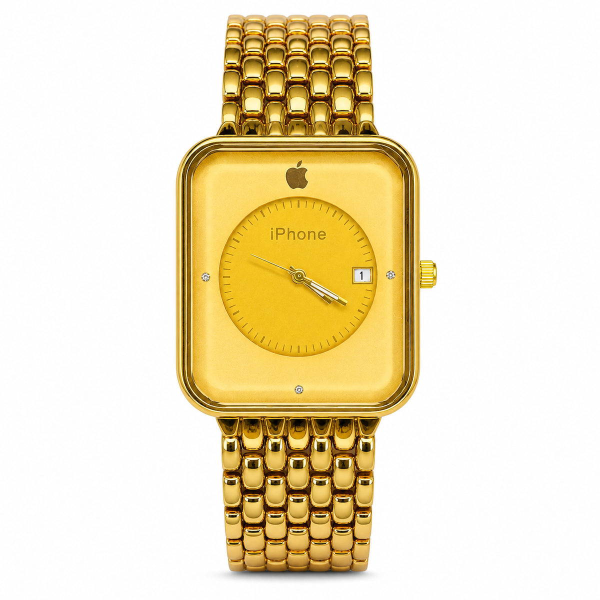 All Gold Apple Seamer Platinum Watch