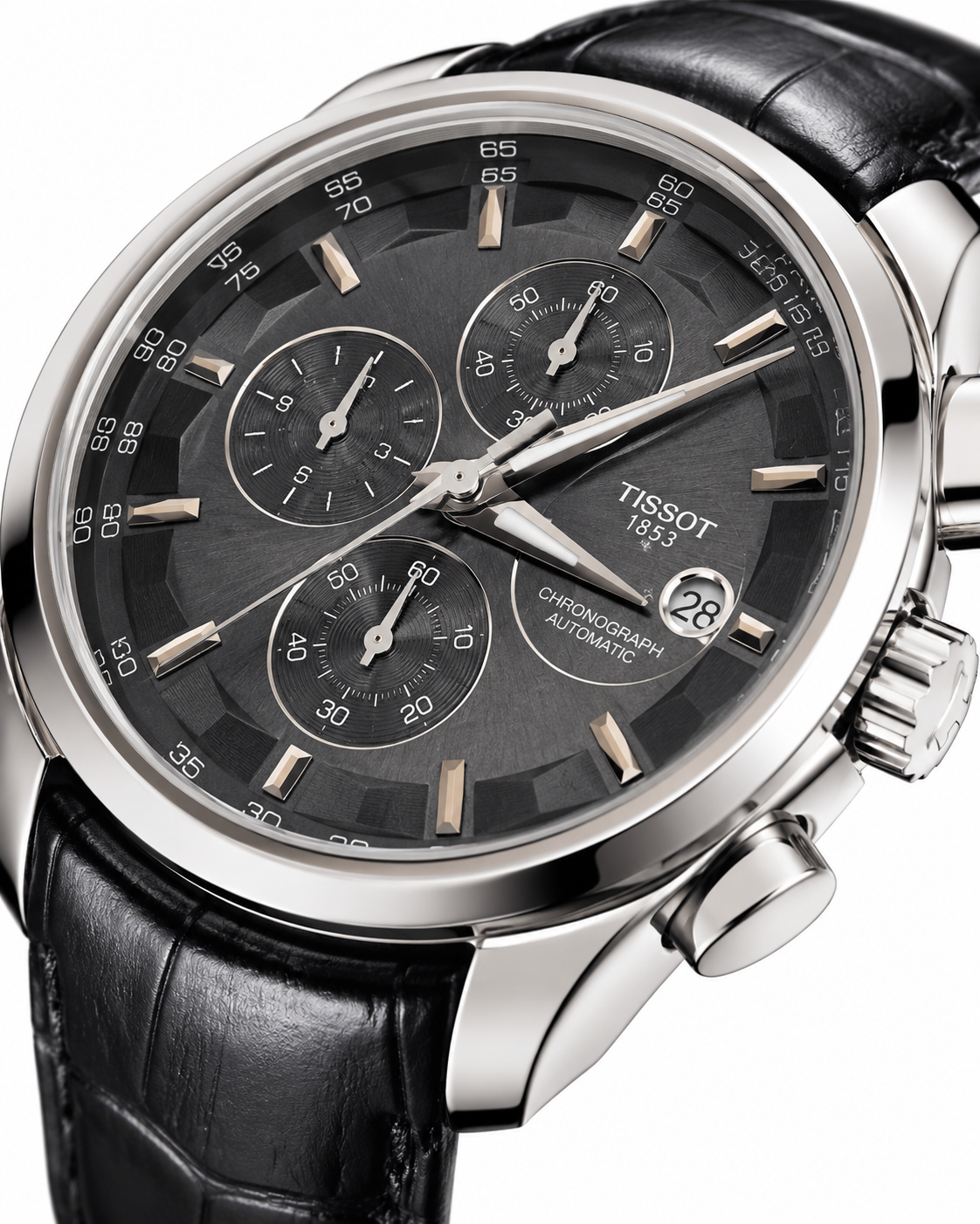 All Black Branded Tissot 1853 Special Edition Chronograph Watch