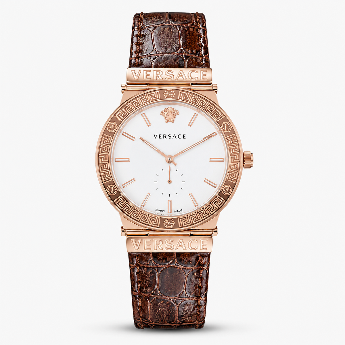 Brown Rose Gold Vers*ce Watch