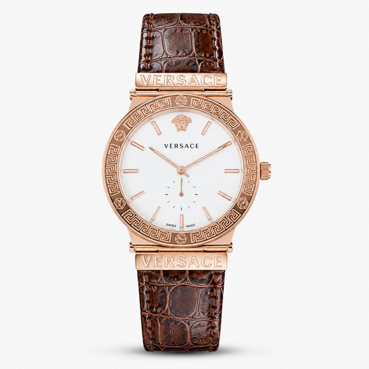 Brown Rose Gold Vers*ce Watch