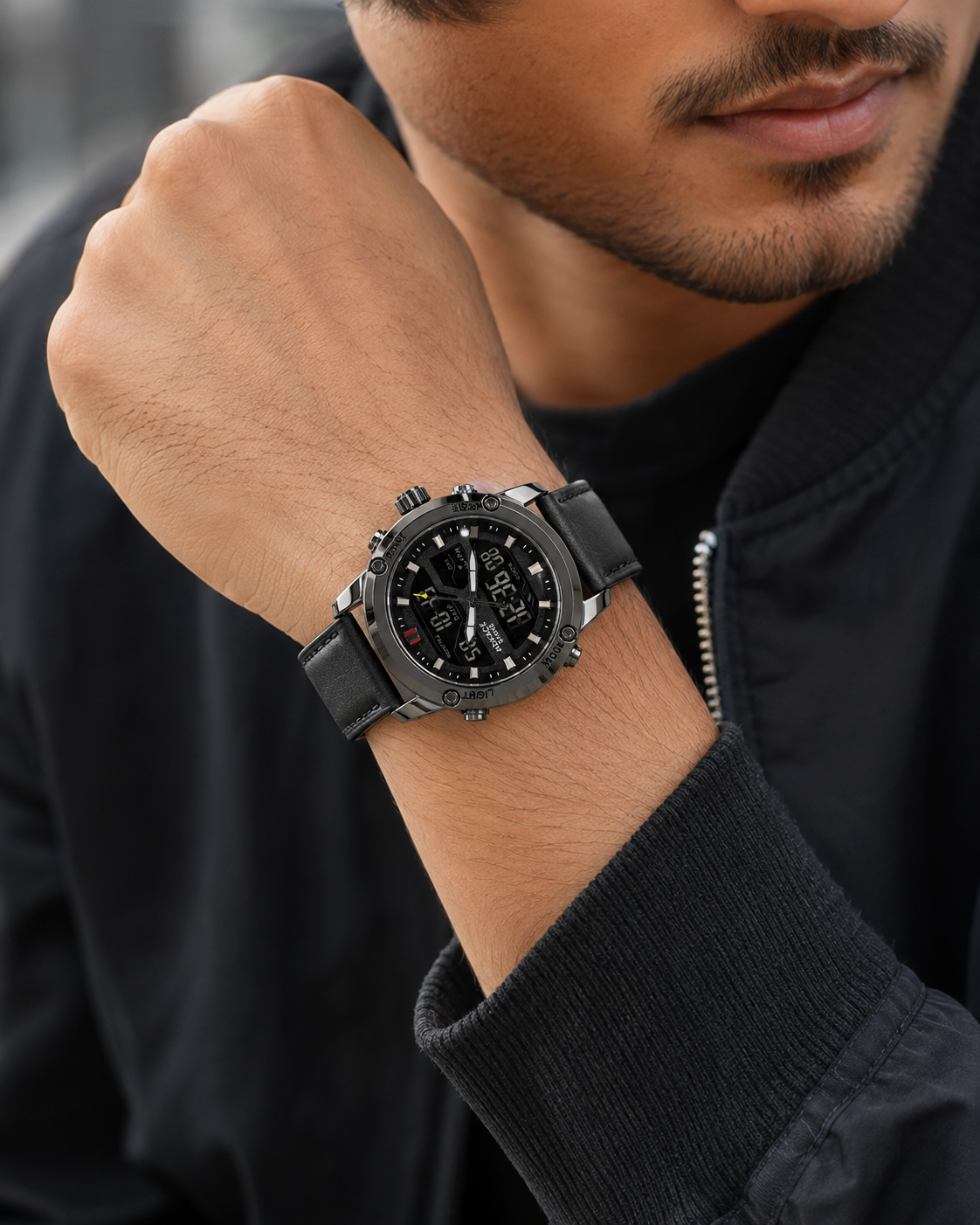 The Adiface Shoke Dual Time Watch