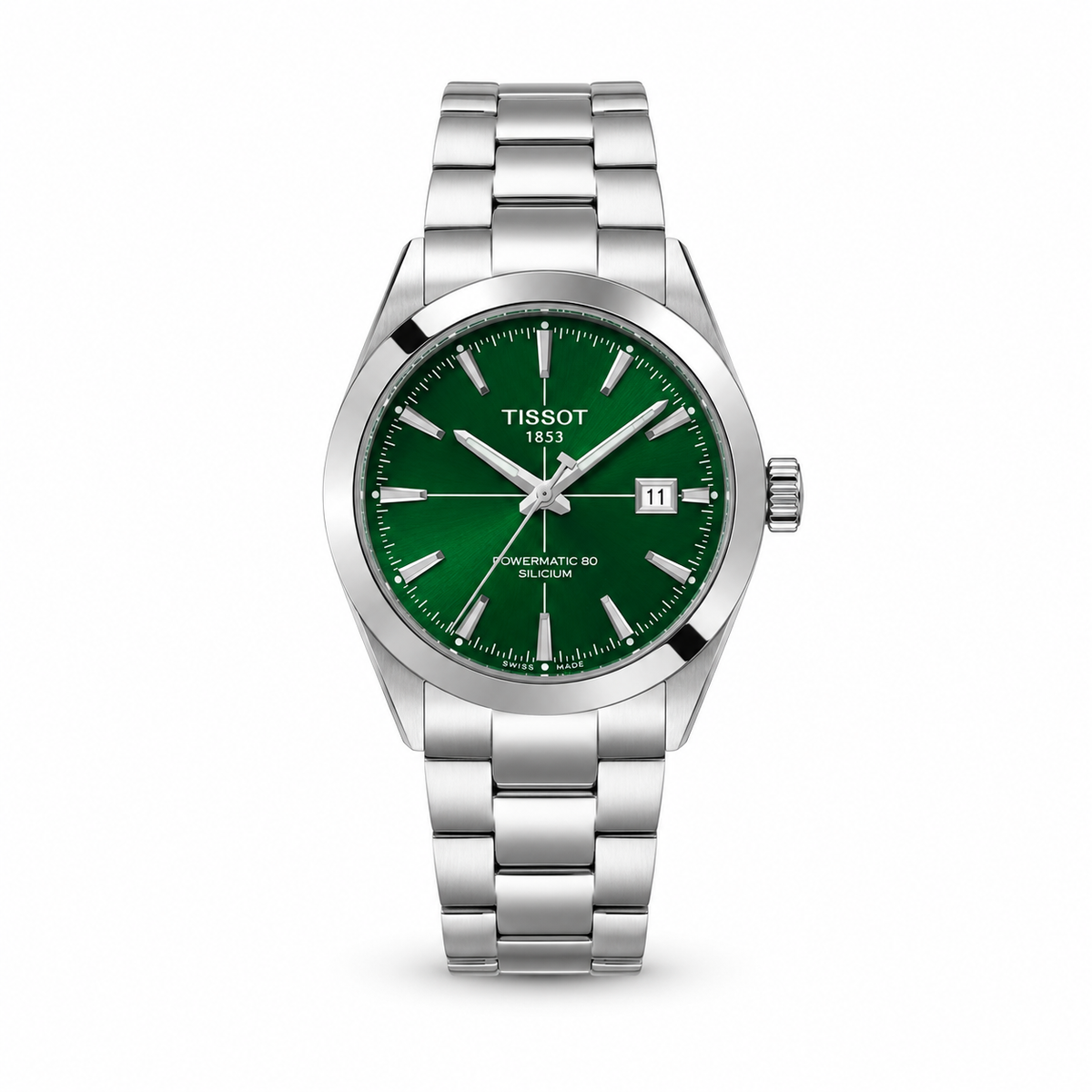 Silicium Silver Emerald Powermatic Tissot Watch
