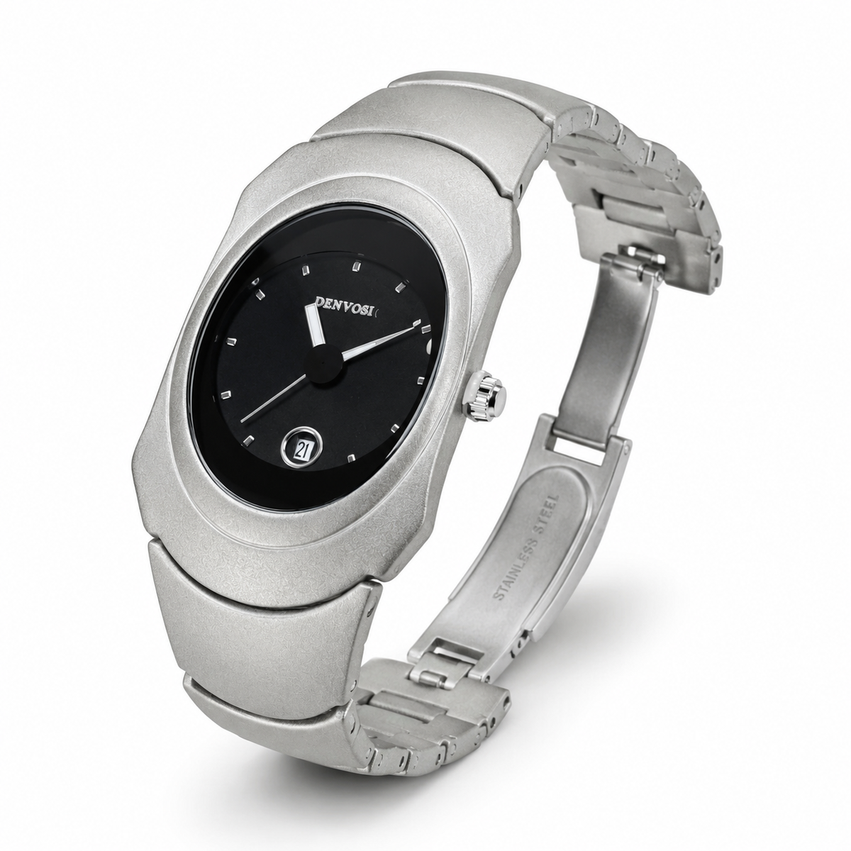 Silver Black Matrix Watch