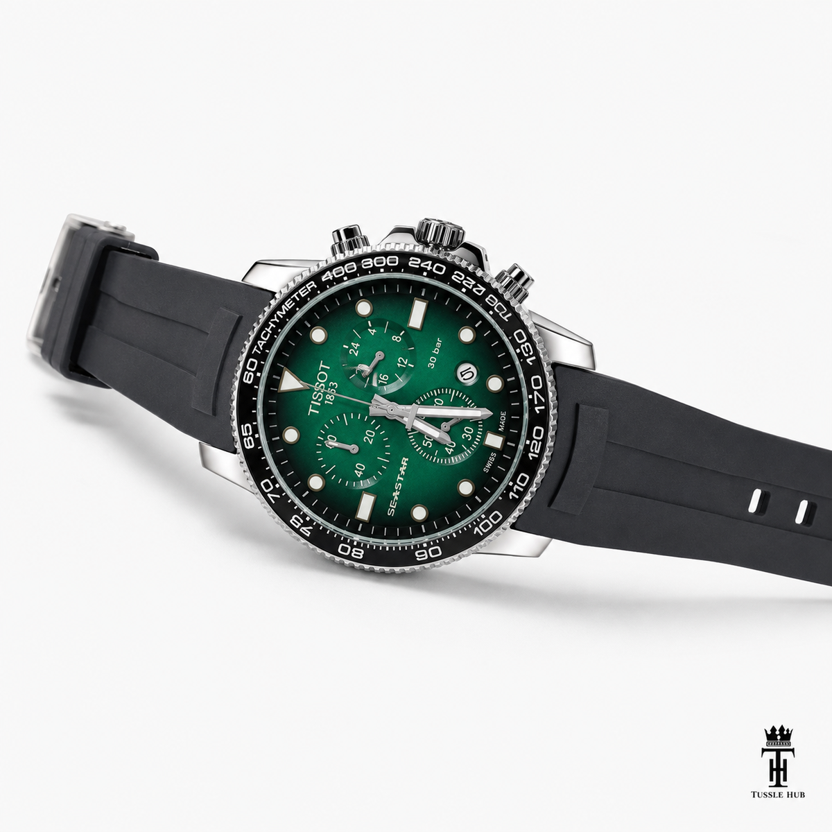Black Emerald Tissot Sea Star Chronograph Watch