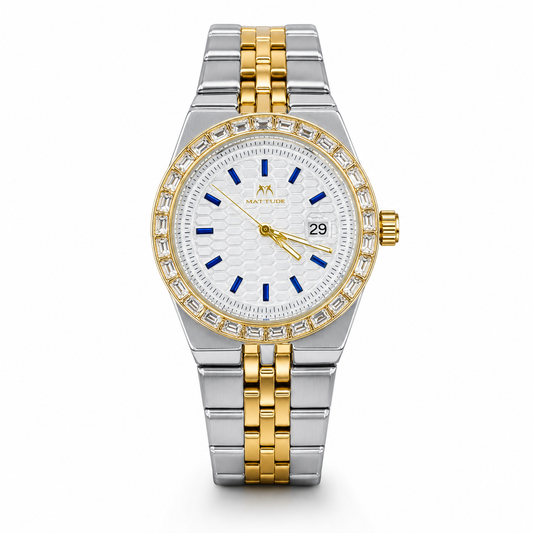 Two Tone White Luxus Watch