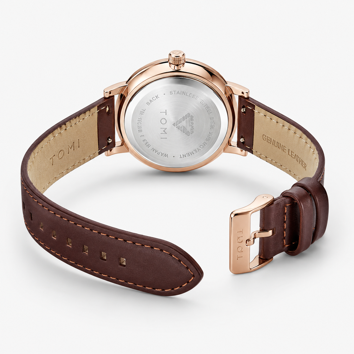Tomi Brown Gold Galaxy Dial Watch