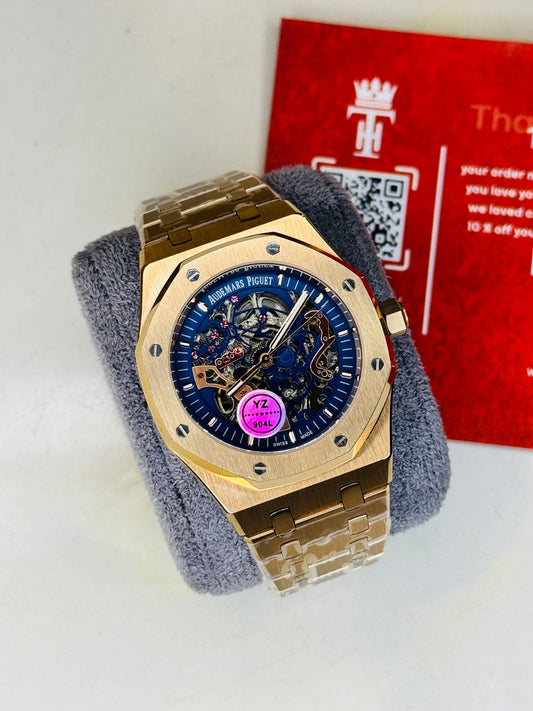 AP Copper Navy Automatic Skeleton Dial Super Clone Watch