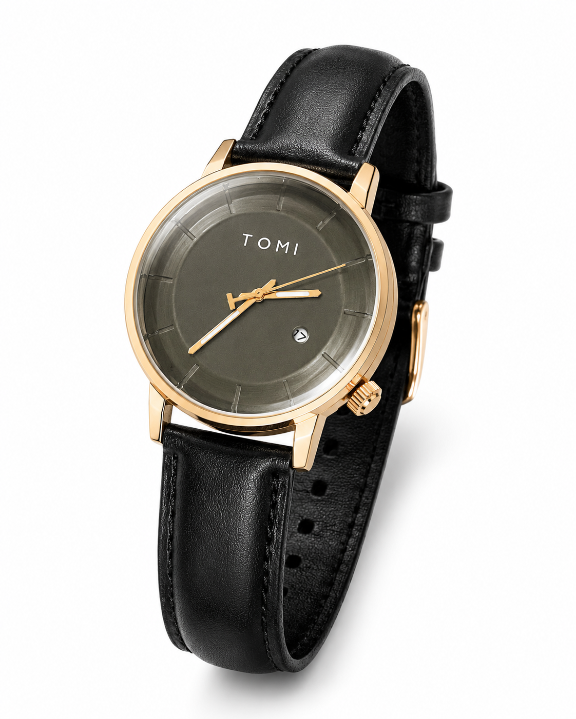 Tomi Gold Black Galaxy Watch