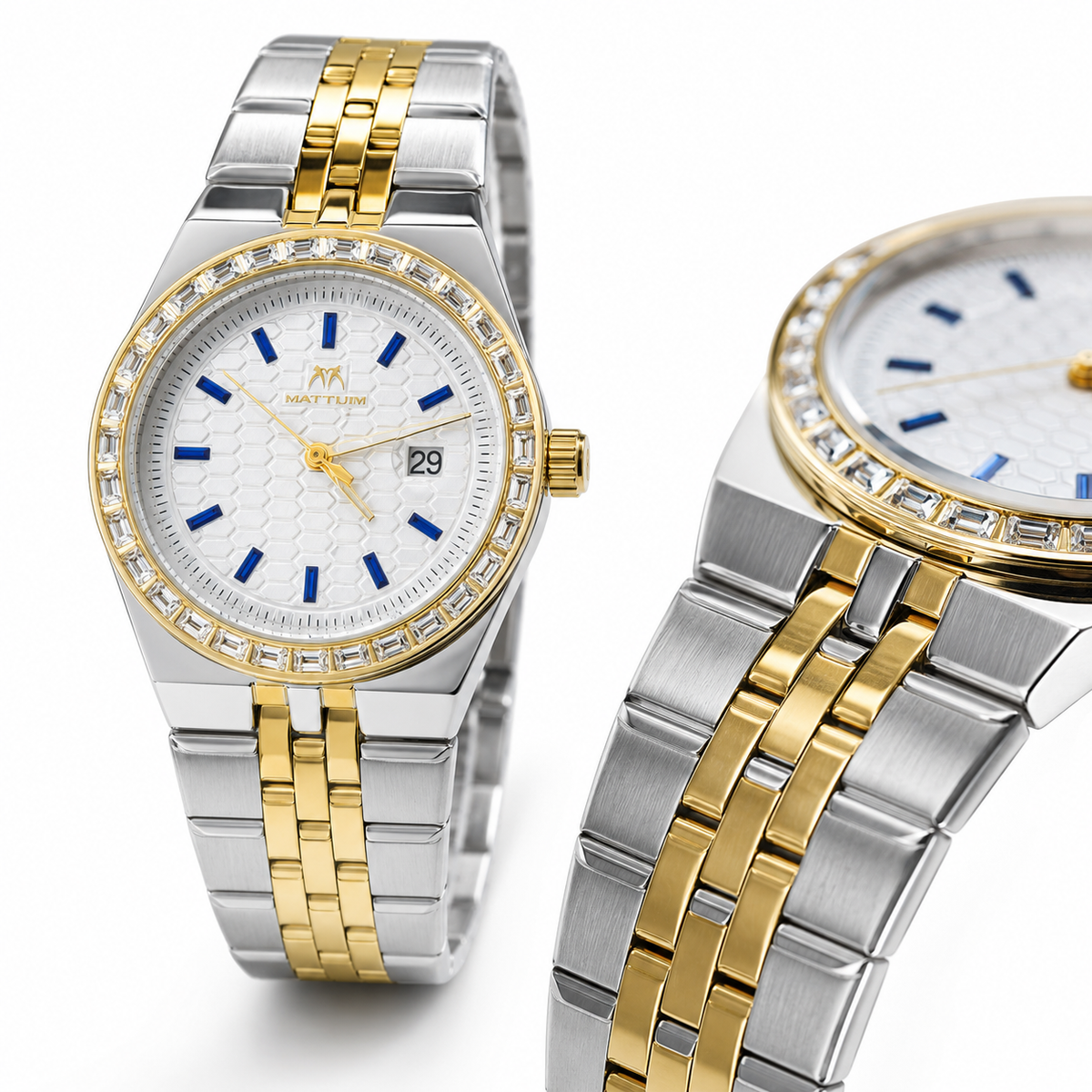 Two Tone White Luxus Watch