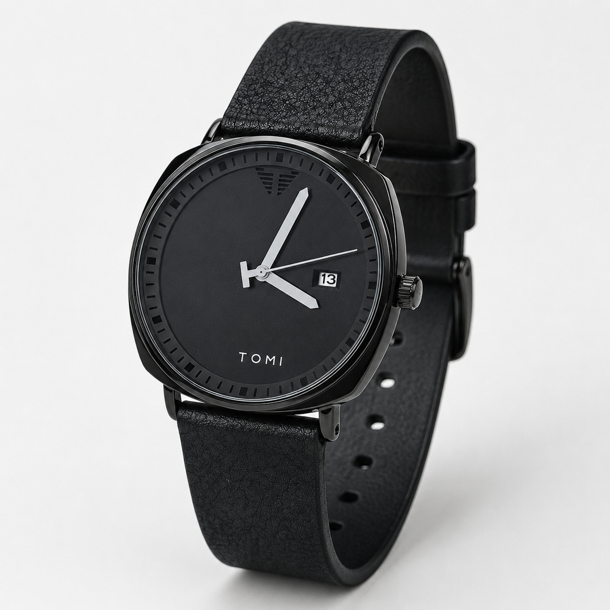 Tomi All Black Sleek Dial Watch