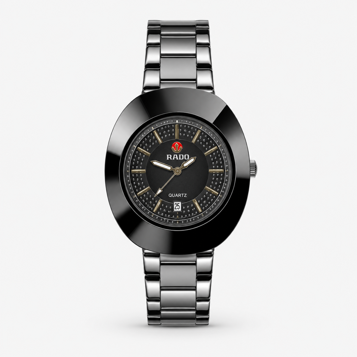 DiaStar Black Rado Quartz Watch