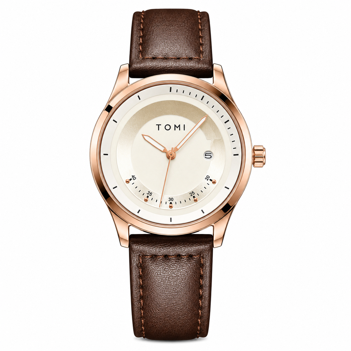 Tomi Coffee Gold Royal Dial Watch