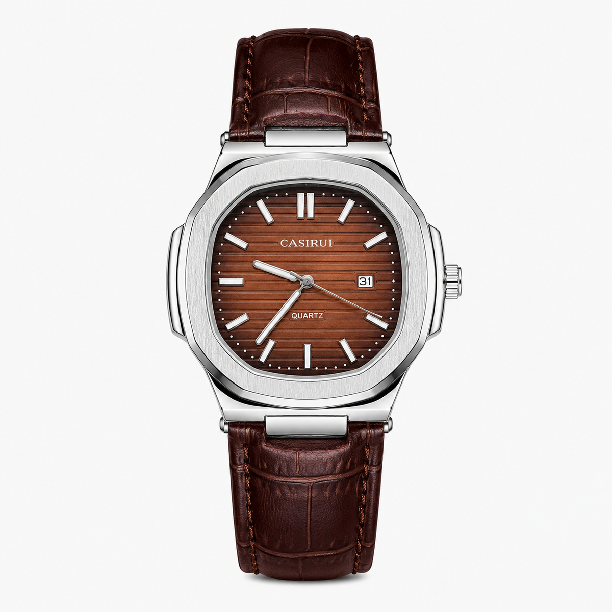 Chocolate Brown Casirui Nautilus Watch