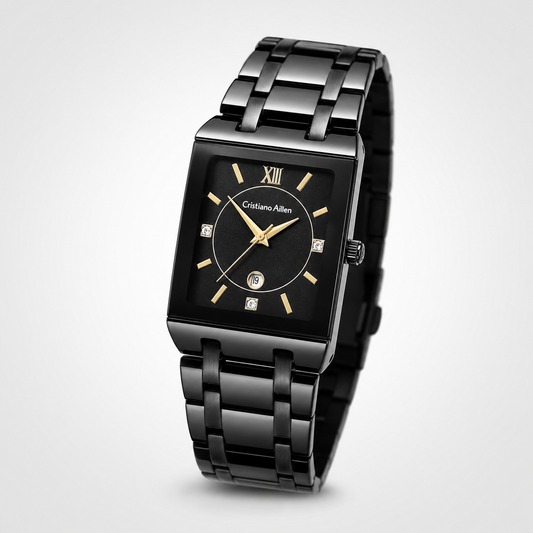 Cristiano Aillen All Black Square Watch