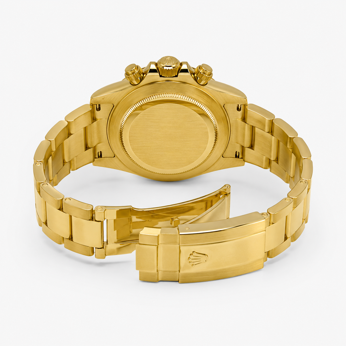 Gold Daytona Chronograph Master Clone Chain Strap Watch