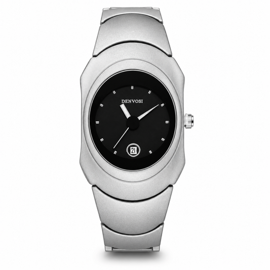 Silver Black Matrix Watch