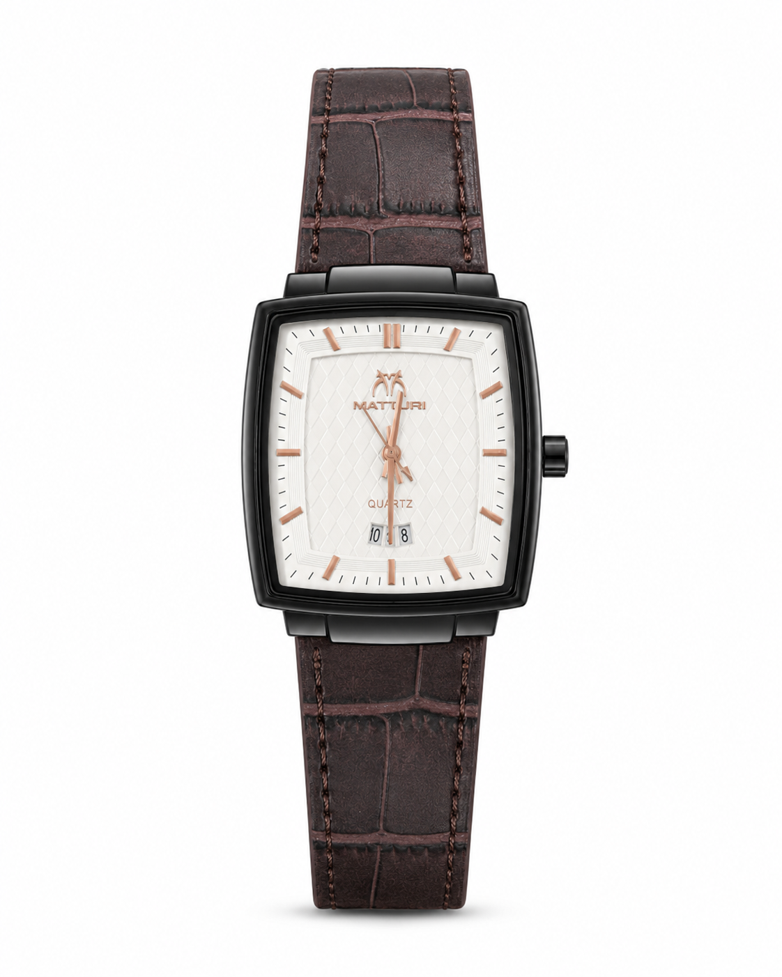 The Sovereign Tonneau | Executive Leather Strap Watch