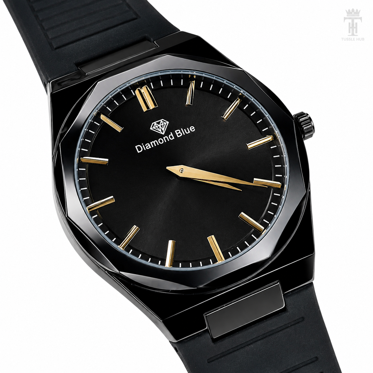 All Black Prx Magnet Strap Watch